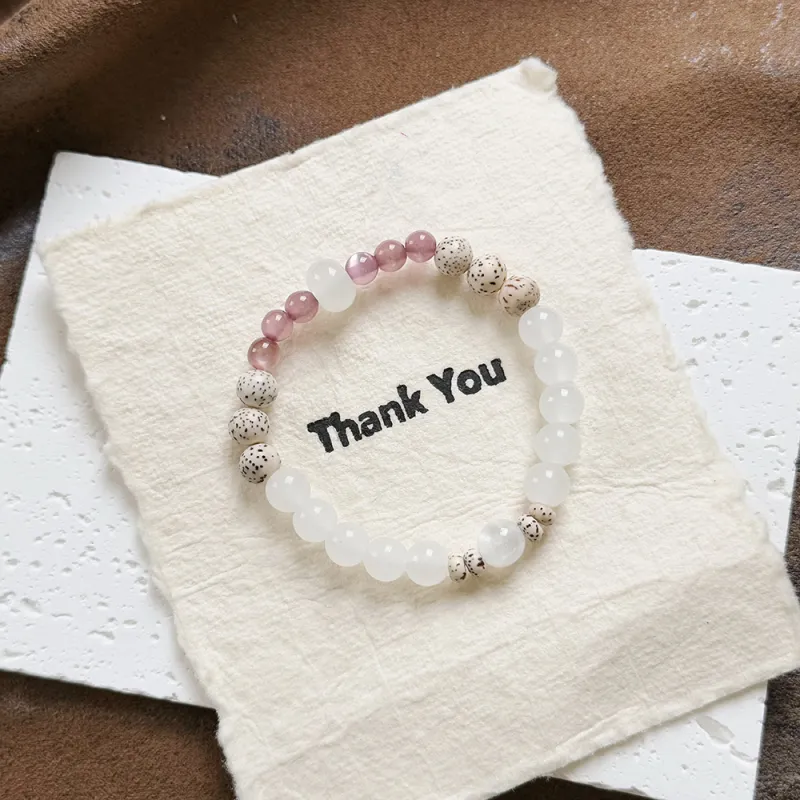 PUTUOSHANWENCHUANG Chalcedony Bracelets Women's-5