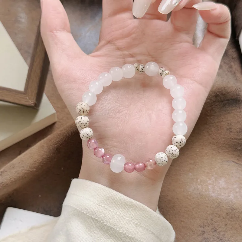 PUTUOSHANWENCHUANG Chalcedony Bracelets Women's-3