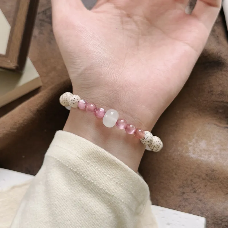 PUTUOSHANWENCHUANG Chalcedony Bracelets Women's-2