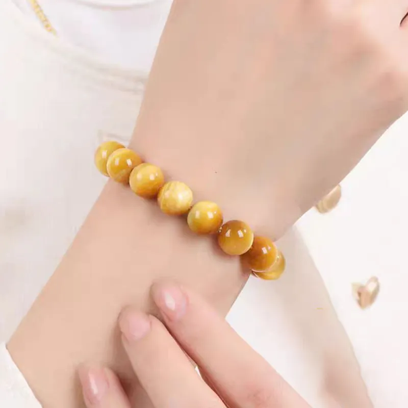 PUTUOSHANWENCHUANG Tiger's Eye Stone Bracelets Unisex-2