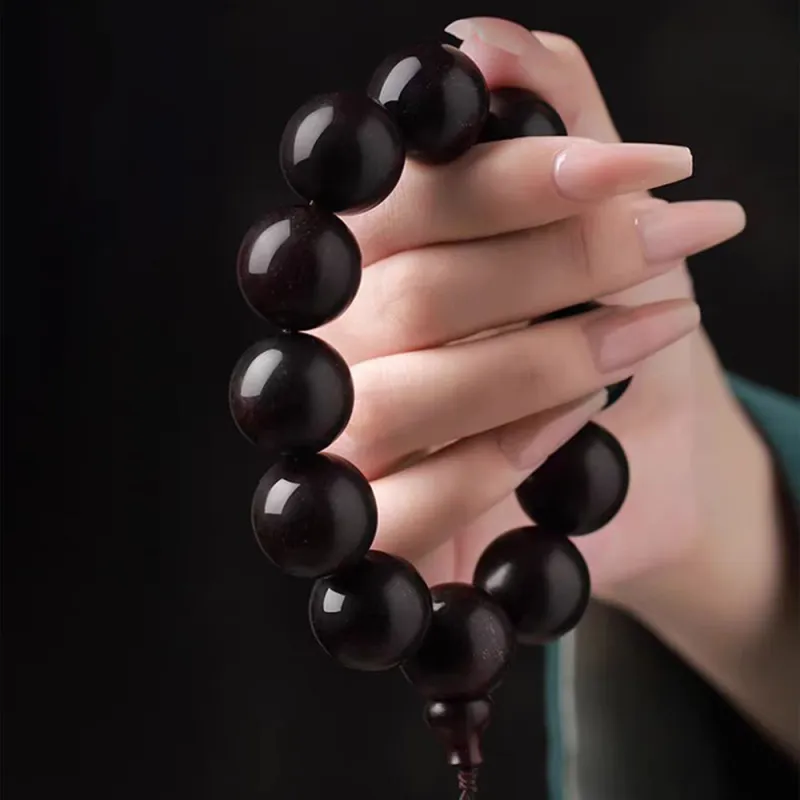PUTUOSHANWENCHUANG Rosewood Bracelets Unisex-6