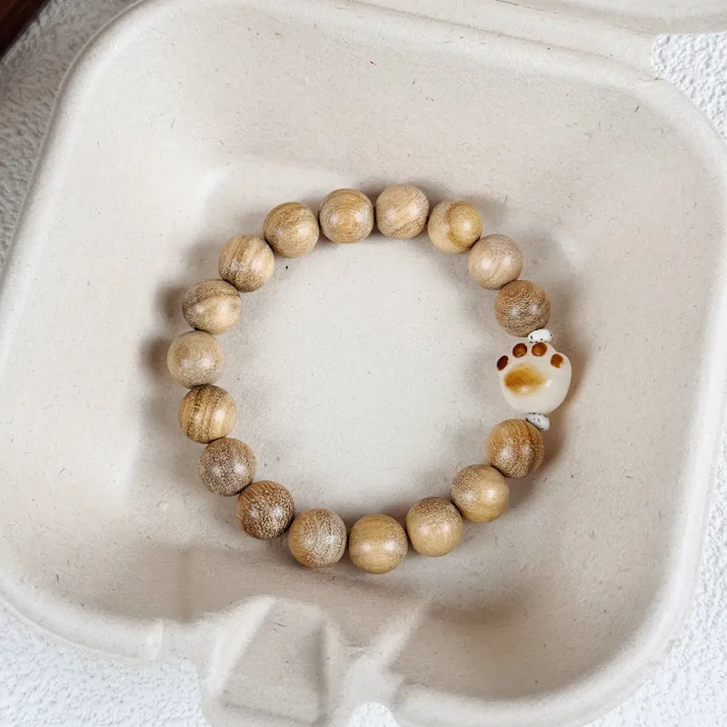 PUTUOSHANWENCHUANG Sandalwood Bracelets Unisex-5