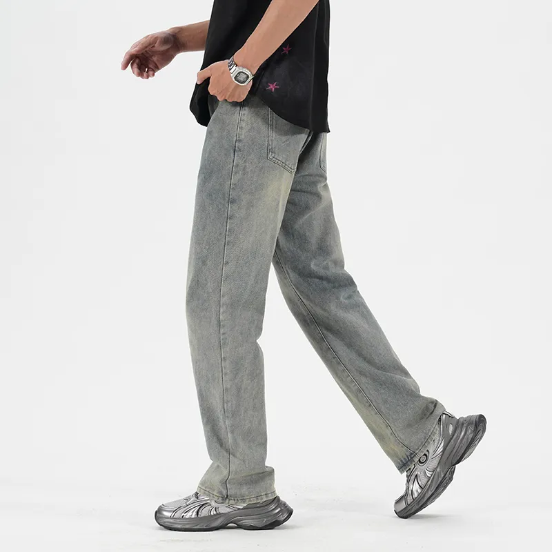 42SPACESHIP Jeans Unisex Yellow Mud-4
