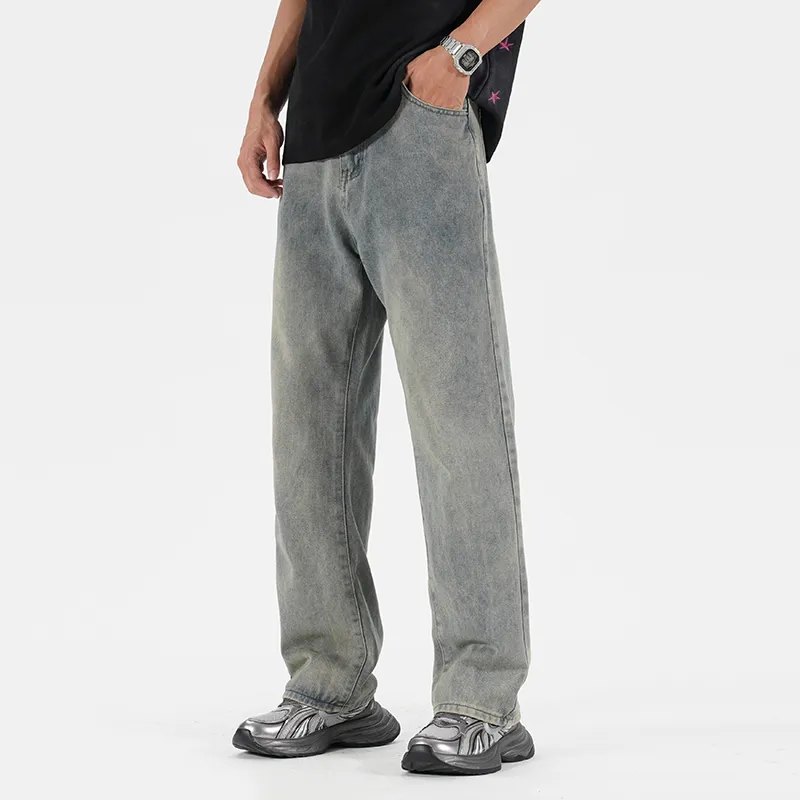 42SPACESHIP Jeans Unisex Yellow Mud-3