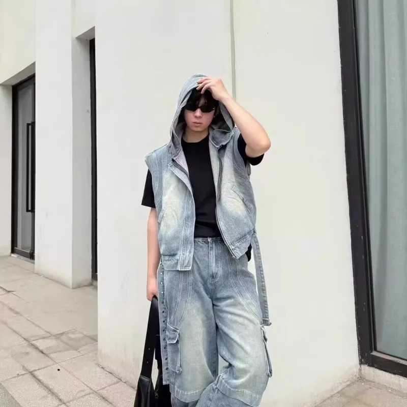 Zomuros Denim Jackets Unisex Blue-4