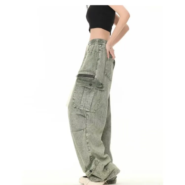 Zomuros Jeans Unisex Green-3