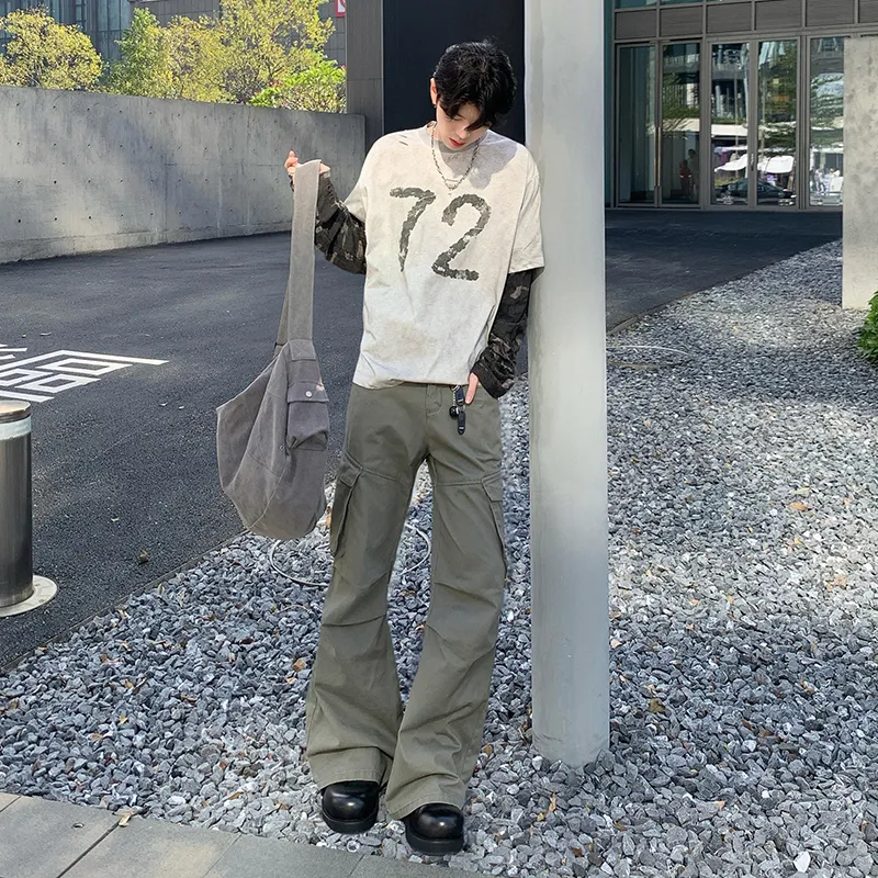 Zomuros Casual Pants Unisex Camel-3