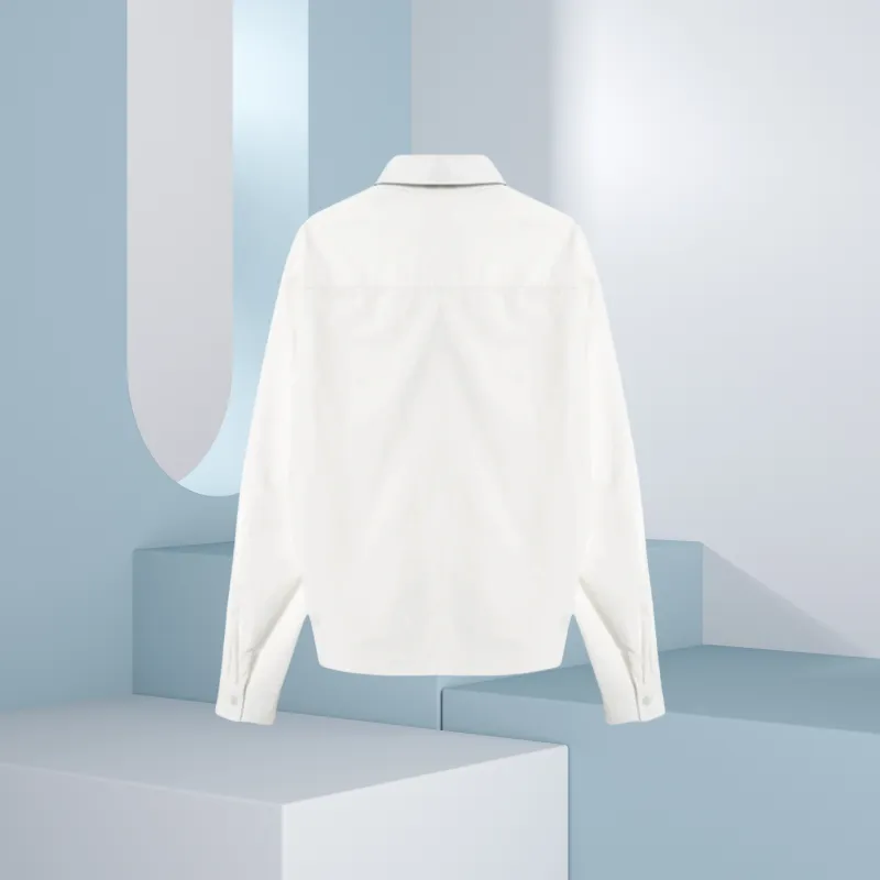 Zomuros Shirts Unisex White Includes Tie-1