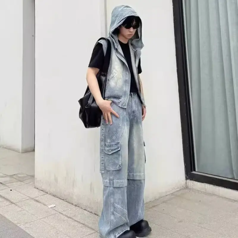 Zomuros Denim Jackets Unisex Blue-3
