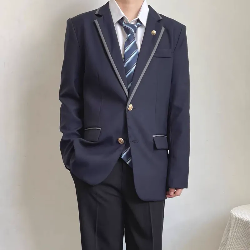Zomuros Business Suits Unisex Navy Blue-4