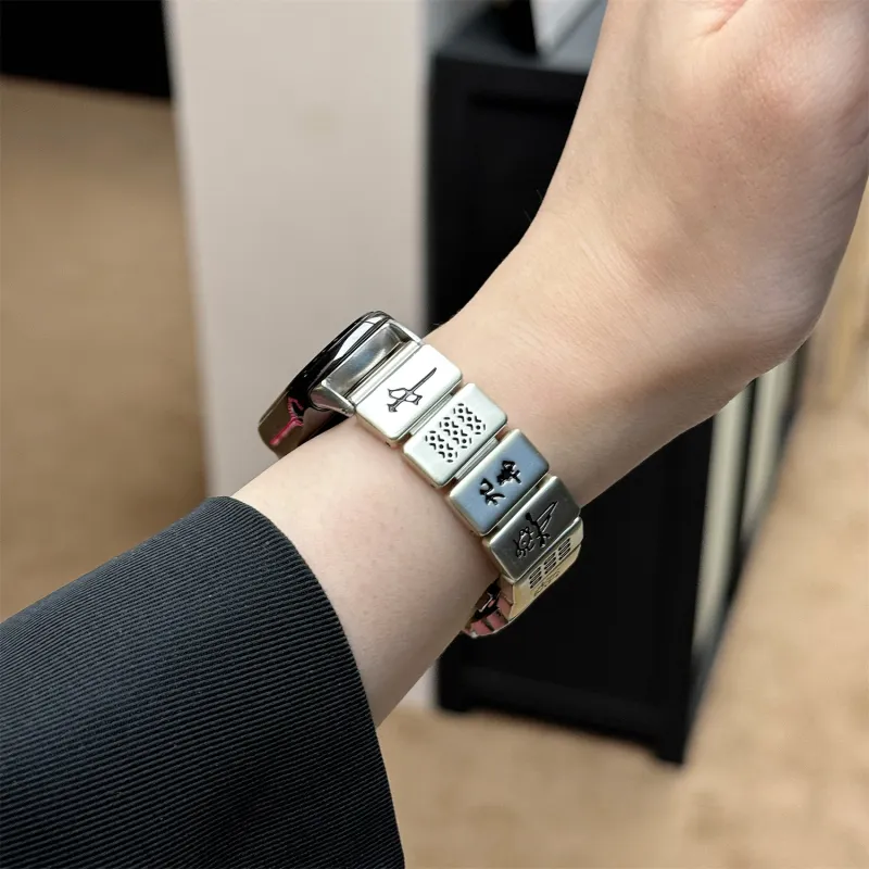Antey Xiaomi Red Beige Compatibility Watch Band 175 220mm Metal-8