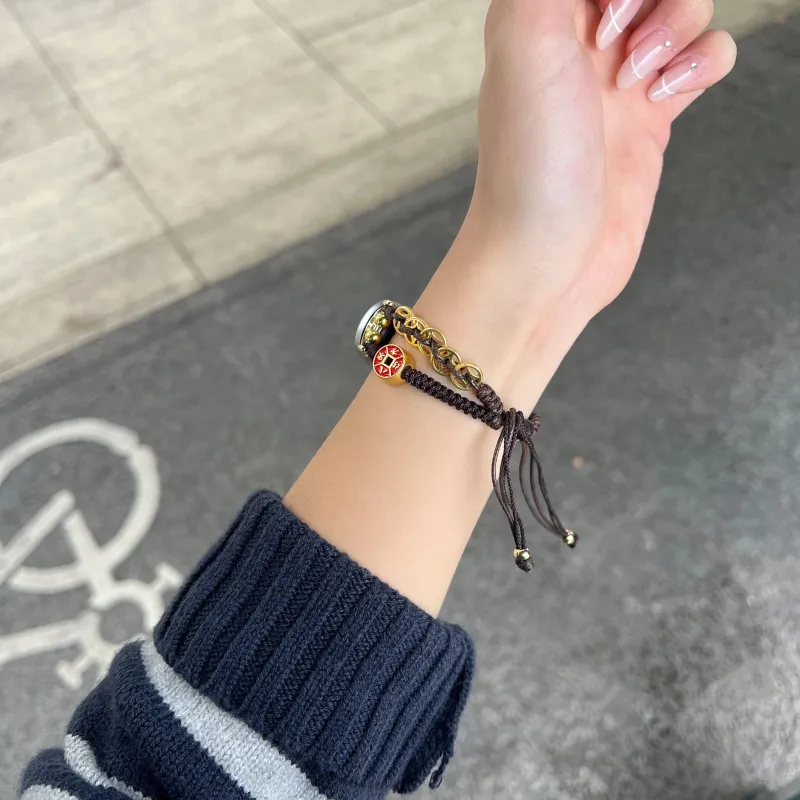Antey Xiaomi Red Beige Compatibility Watch Band 175 220mm Braided String Material-5