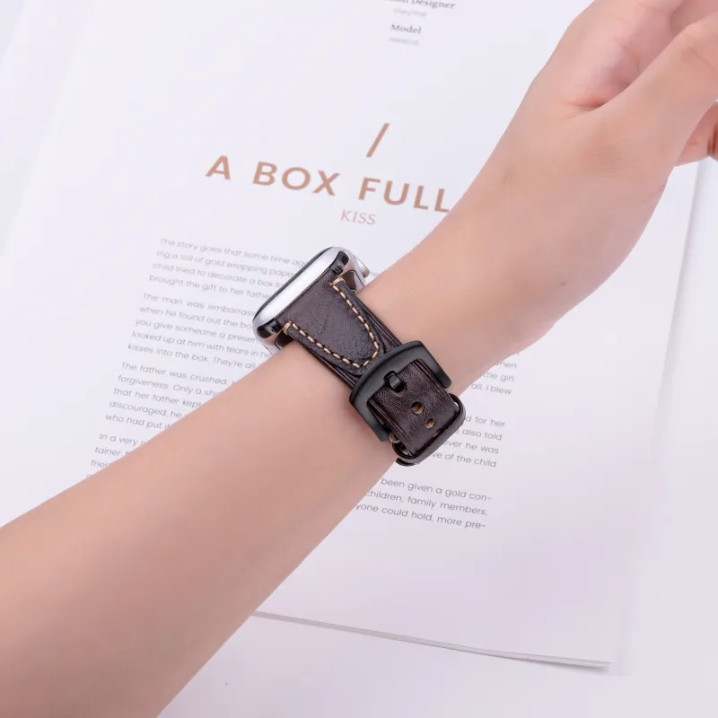 Antey Watch Band Apple Compatibility 175 220mm Genuine Leather Material-1