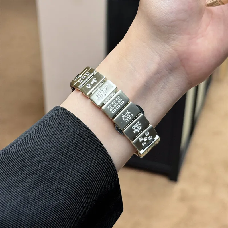 Antey Xiaomi Red Beige Compatibility Watch Band 175 220mm Metal-6