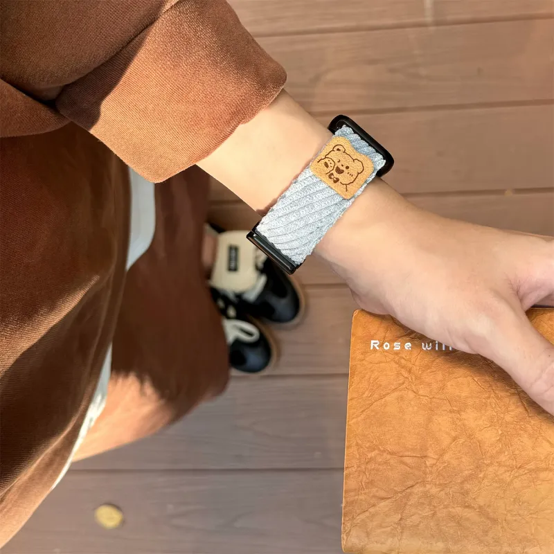 Antey Xiaomi Compatibility Watch Band 175 220mm Corduroy Material-11