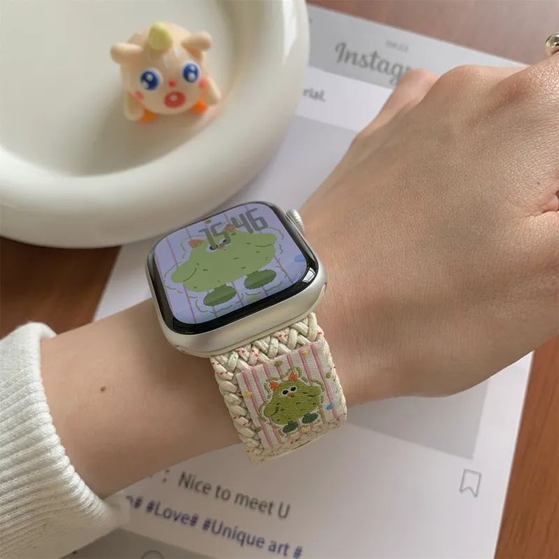Antey Watch Band Apple Compatibility Nylon Material-8