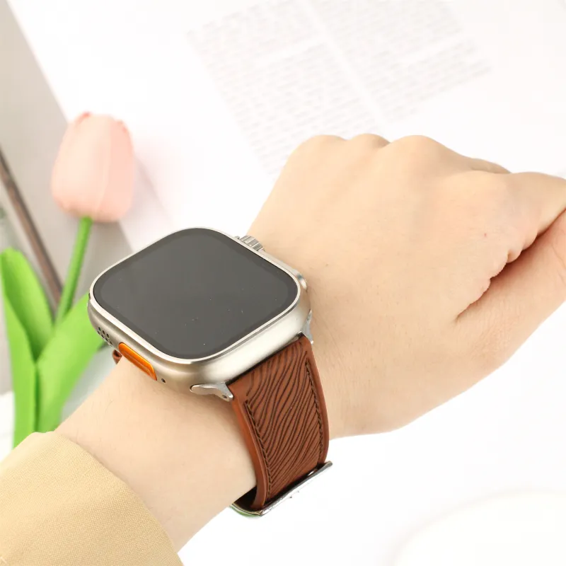 Antey Watch Band Apple Compatibility Artificial Leather Material-5