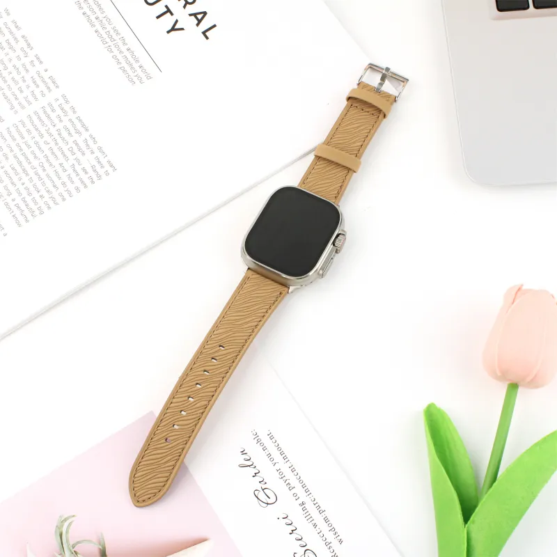Antey Watch Band Apple Compatibility Artificial Leather Material-3