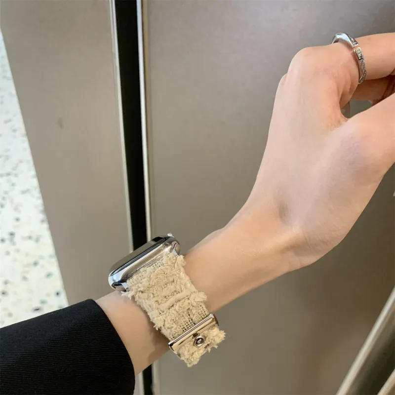 Antey Watch Band Apple Compatibility 175 220mm Plush Material-7