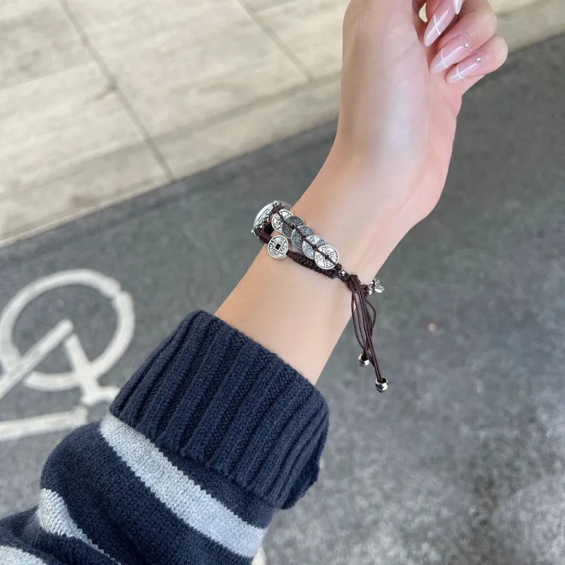 Antey Xiaomi Red Beige Compatibility Watch Band 175 220mm Braided String Material-3