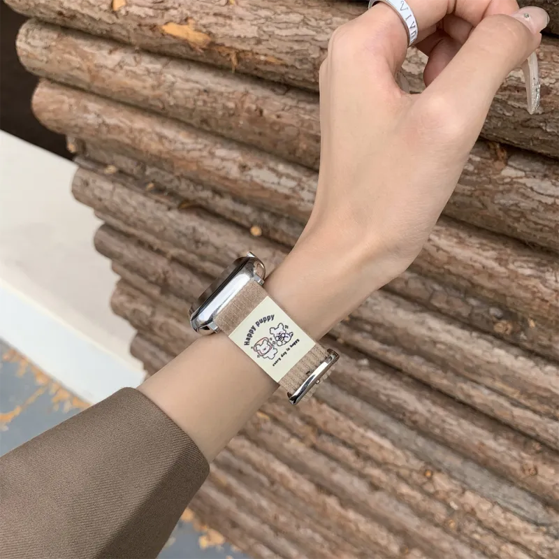 Antey Watch Band Apple Compatibility 175 220mm Corduroy Material-17