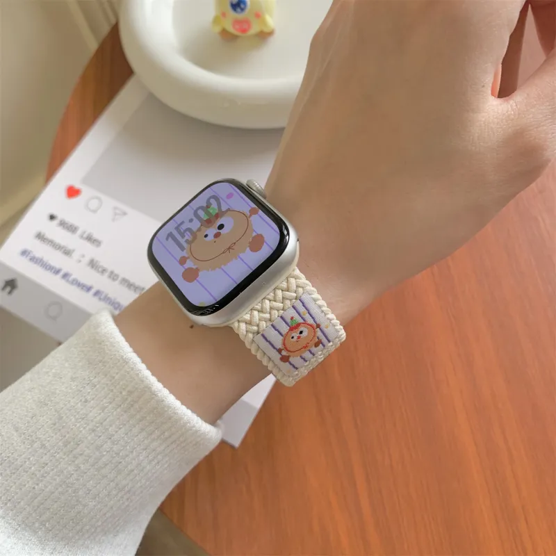 Antey Watch Band Apple Compatibility Nylon Material-2