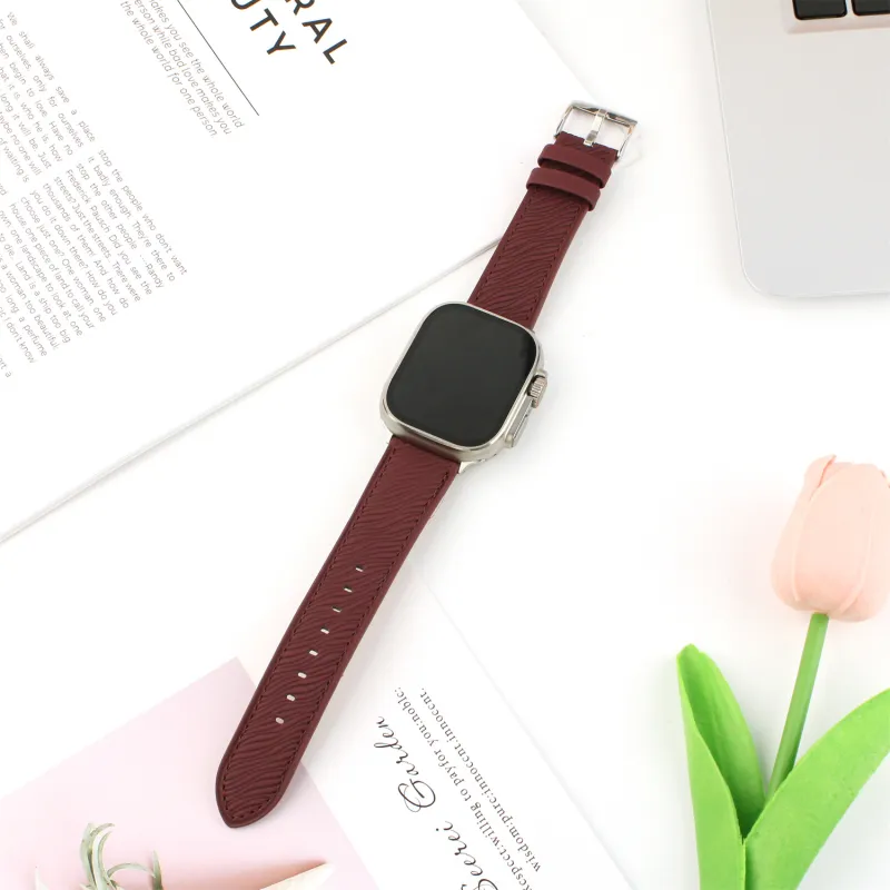 Antey Watch Band Apple Compatibility Artificial Leather Material-8