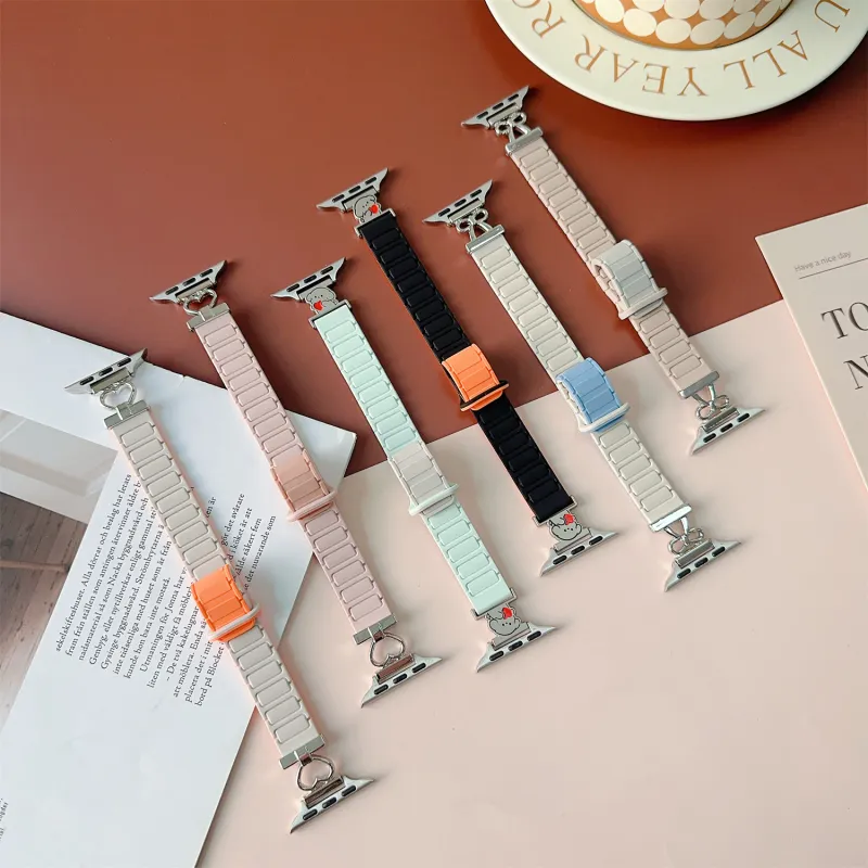 Antey Watch Band Apple Compatibility Silicone Material-25
