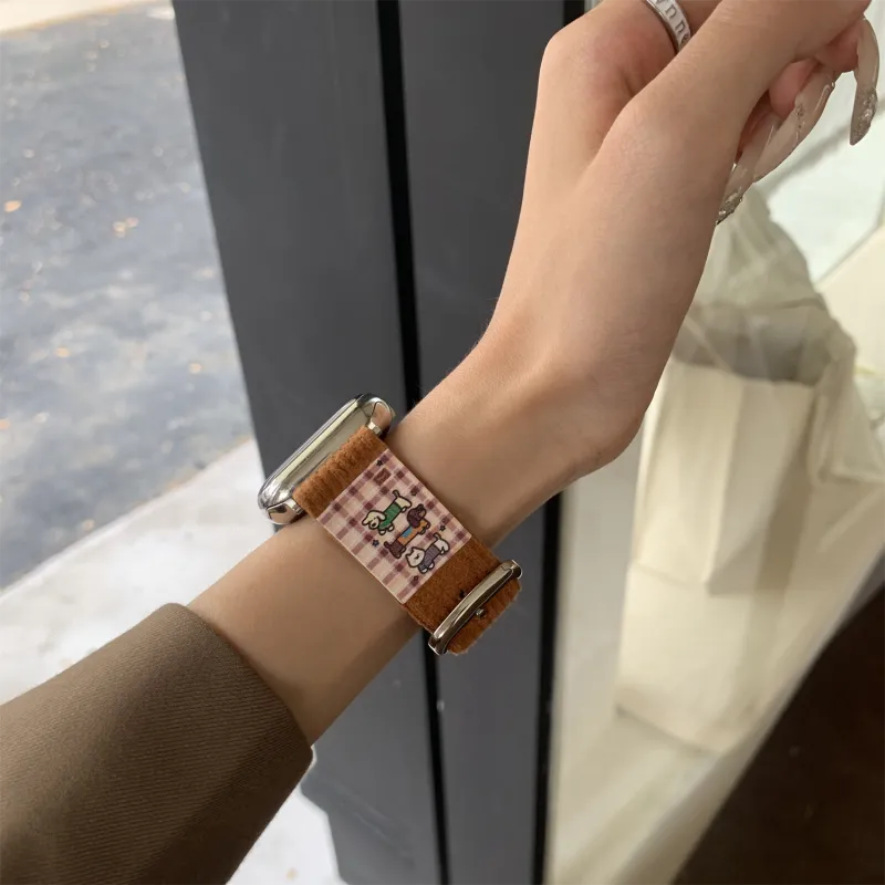 Antey Watch Band Apple Compatibility 175 220mm Corduroy Material-13