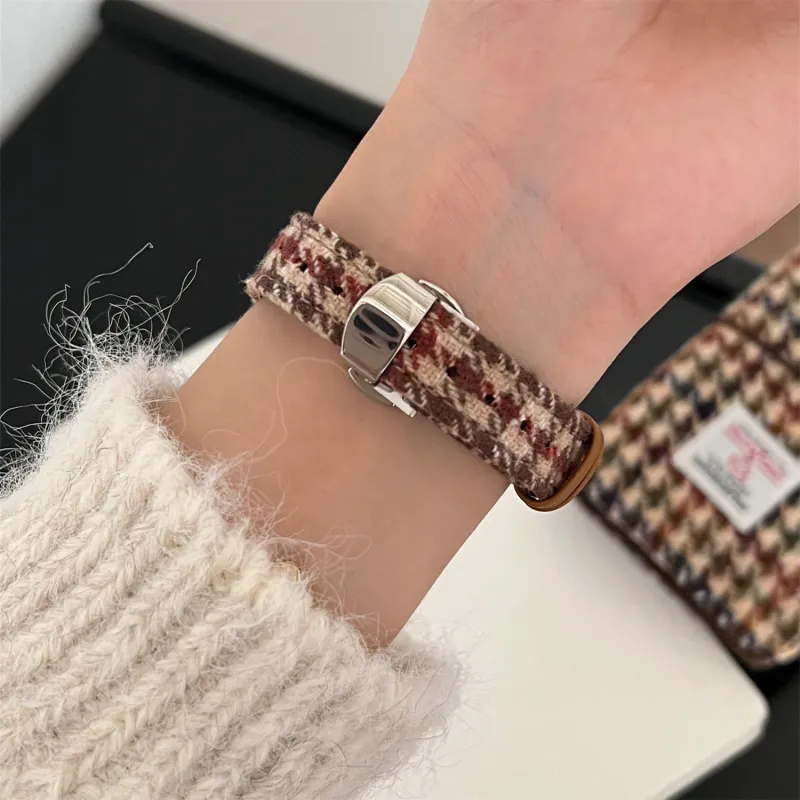 Antey Apple Compatibility Watch Band Fabric Material-11