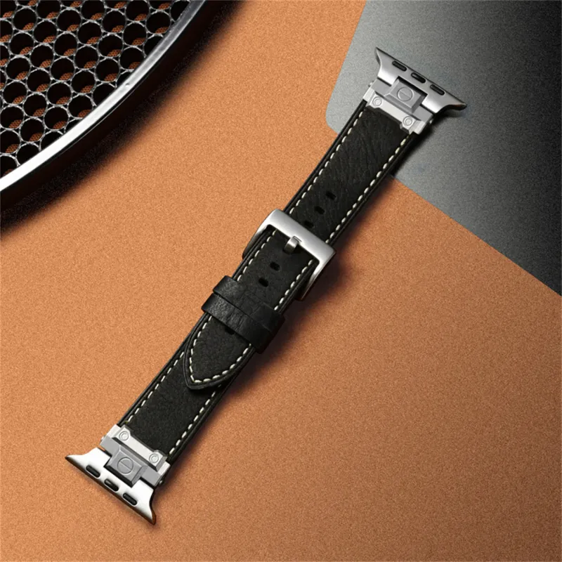 Antey Watch Band Apple Compatibility 175 220mm Leather Material-3