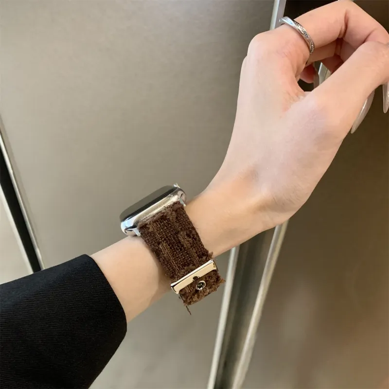 Antey Watch Band Apple Compatibility 175 220mm Plush Material-4