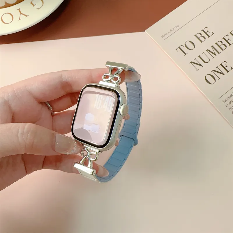 Antey Watch Band Apple Compatibility Silicone Material-5