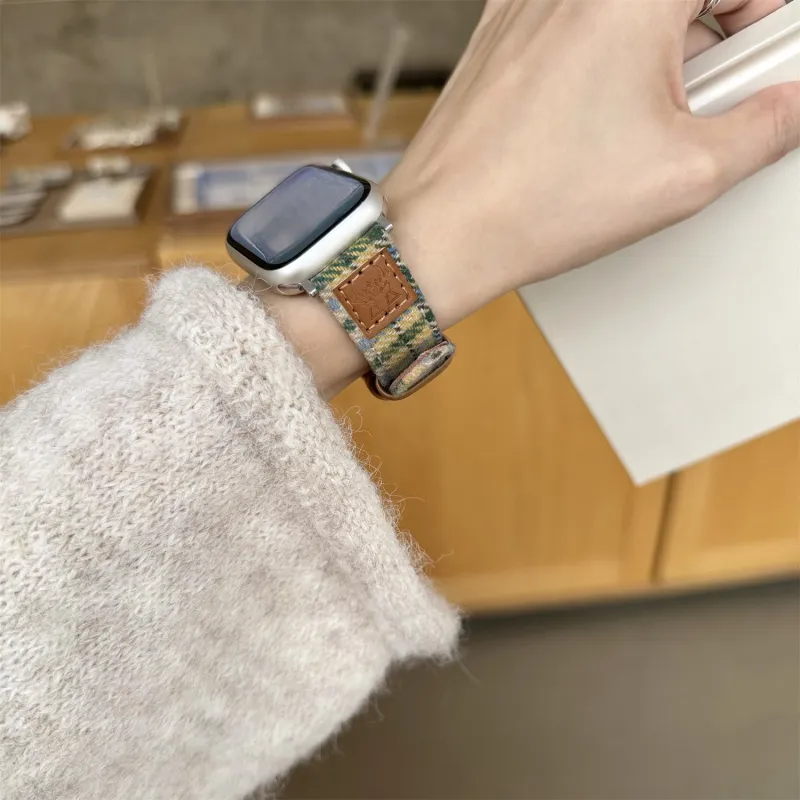 Antey Watch Band Apple Compatibility Fabric Material-3