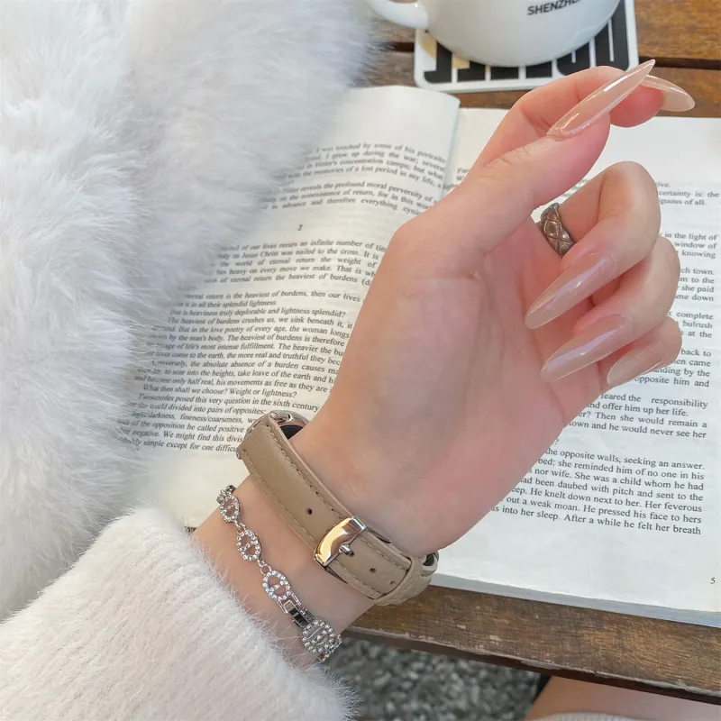 Antey Watch Bands Xiaomi Compatibility 175 220MM Genuine Leather Material-5