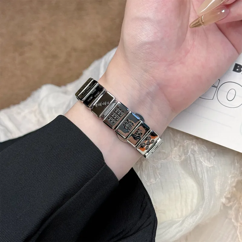 Antey Xiaomi Red Beige Compatibility Watch Band 175 220mm Metal-2