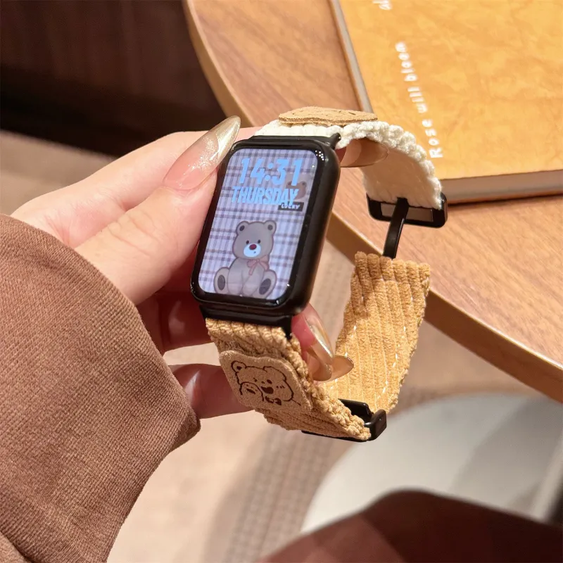 Antey Xiaomi Compatibility Watch Band 175 220mm Corduroy Material-1