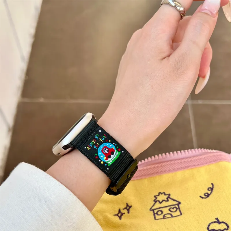 Antey Apple Compatibility Watch Band 175 220mm Canvas Material-1