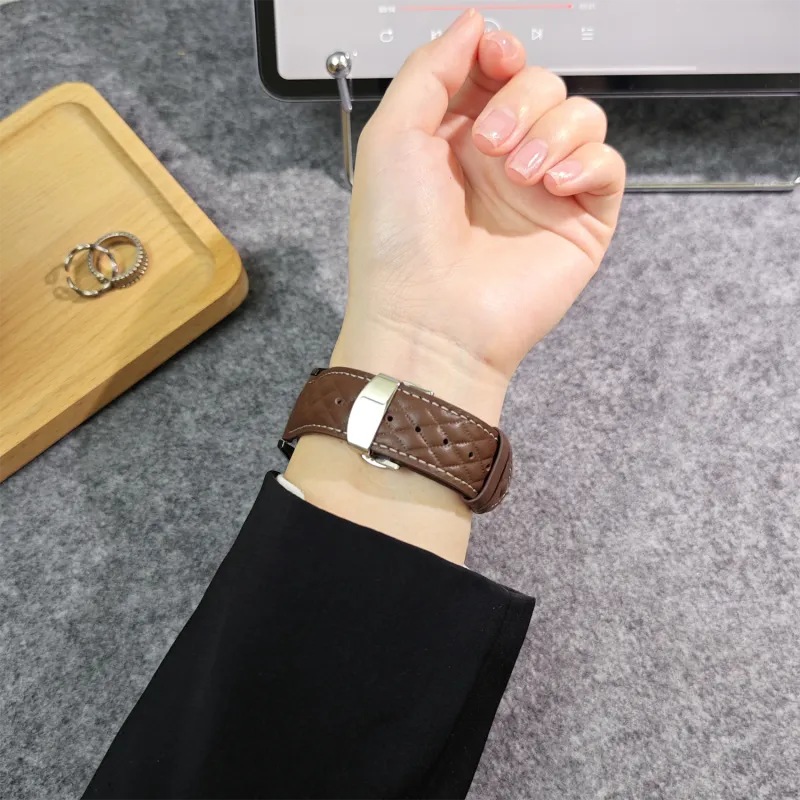 Antey Watch Band Samsung Compatibility 175 220mm Genuine Leather Material-3