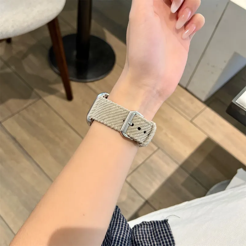 Antey Watch Band Apple Compatibility 175 220mm Corduroy Material-7