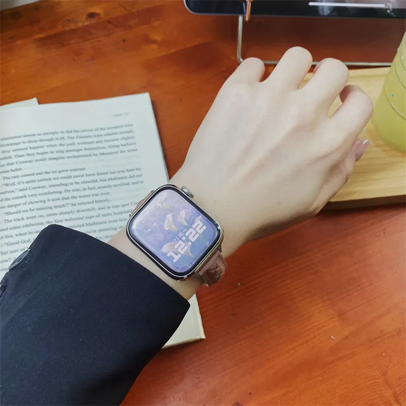 Antey Watch Band Apple Compatibility 175 220mm Genuine Leather Material-26