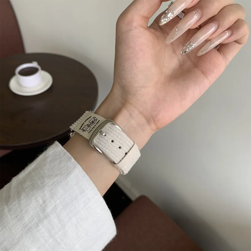 Antey Watch Band Apple Compatibility 175 220mm Corduroy Material-7