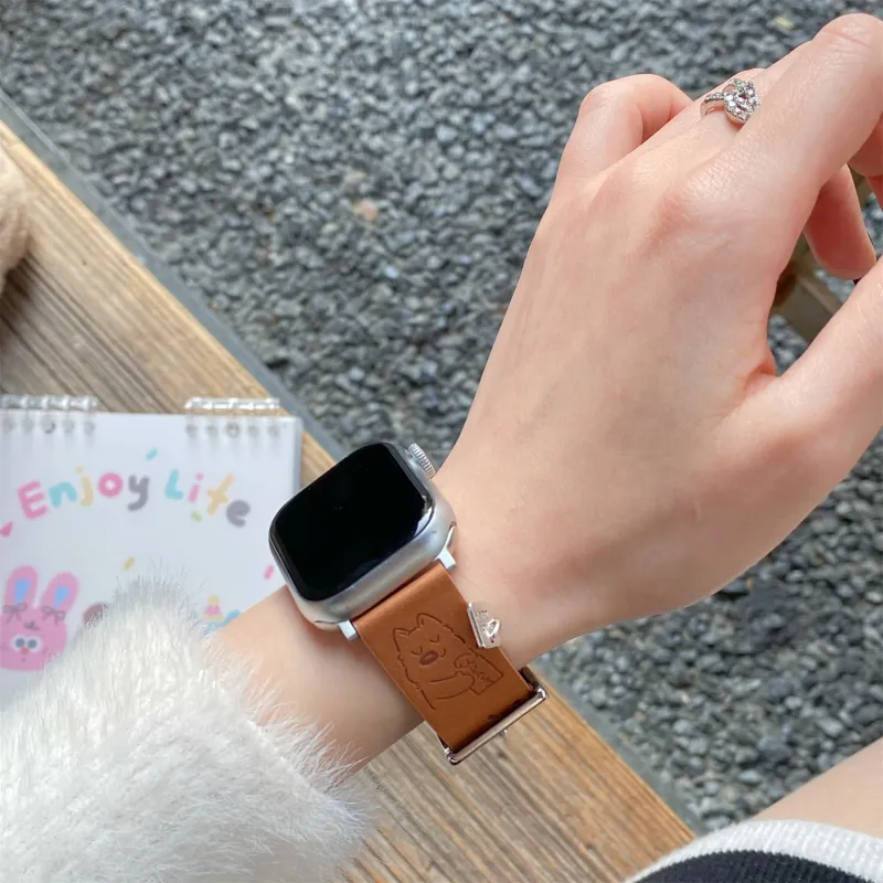 Antey Watch Bands Apple Compatibility 195mm Leather Unisex-3