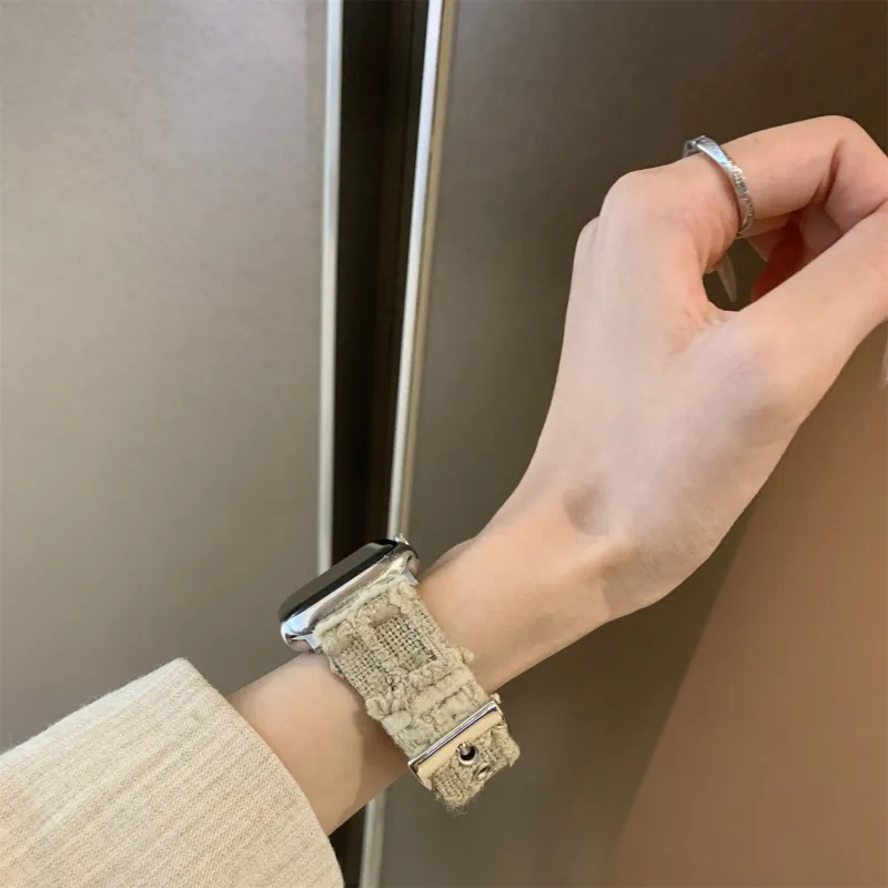 Antey Watch Band Apple Compatibility 175 220mm Plush Material-10
