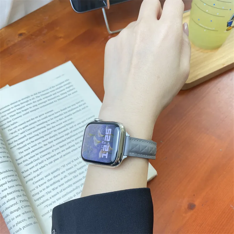 Antey Watch Band Apple Compatibility 175 220mm Genuine Leather Material-11