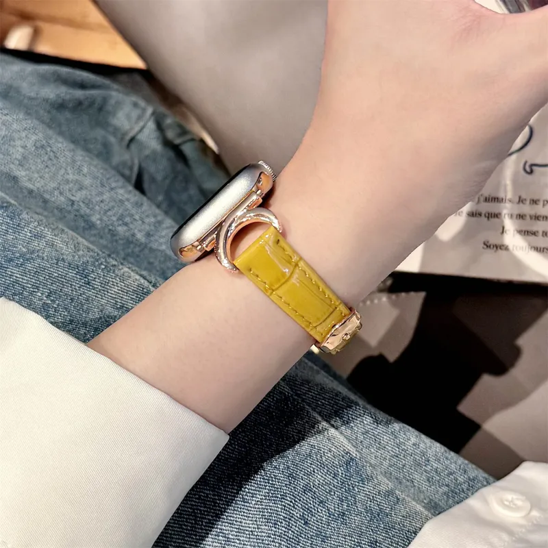 Antey Watch Bands Apple Compatibility 175 220mm Cowhide Leather Material-5