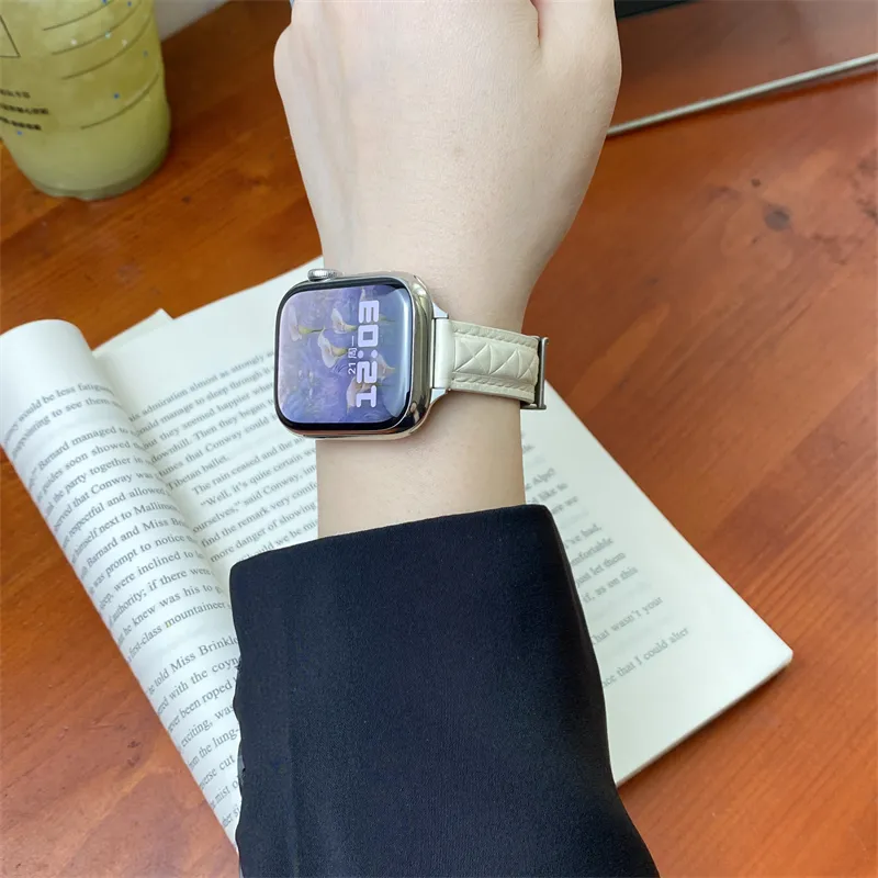 Antey Watch Band Apple Compatibility 175 220mm Genuine Leather Material-14