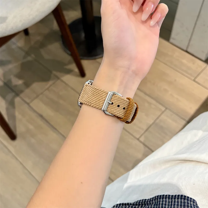 Antey Watch Band Apple Compatibility 175 220mm Corduroy Material-1