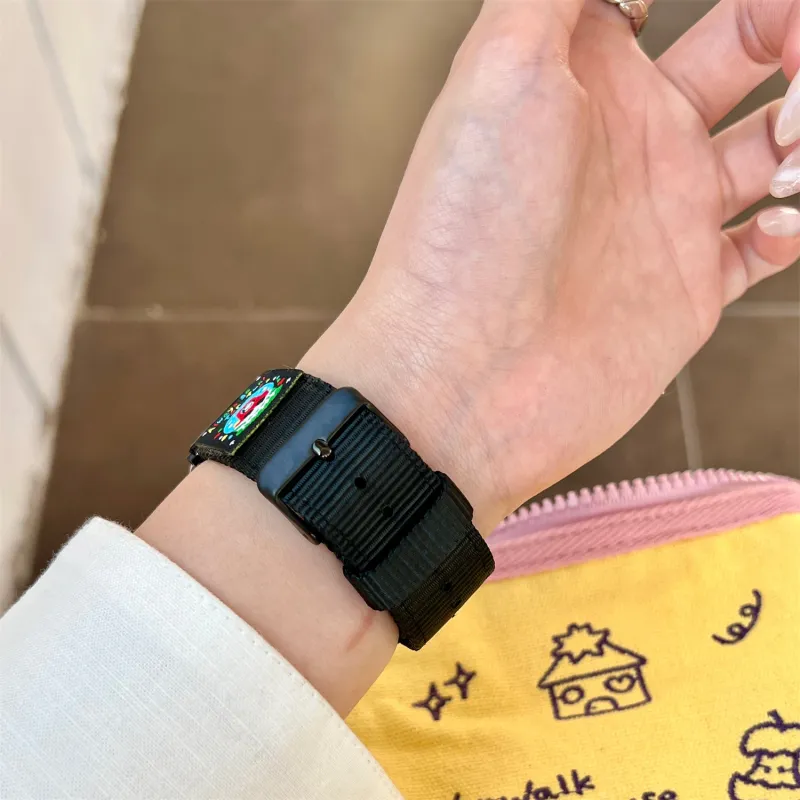 Antey Apple Compatibility Watch Band 175 220mm Canvas Material-2