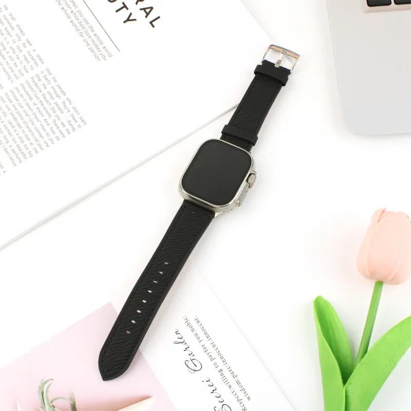 Antey Watch Band Apple Compatibility Artificial Leather Material-14